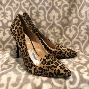 Leopard Point Toe Heels